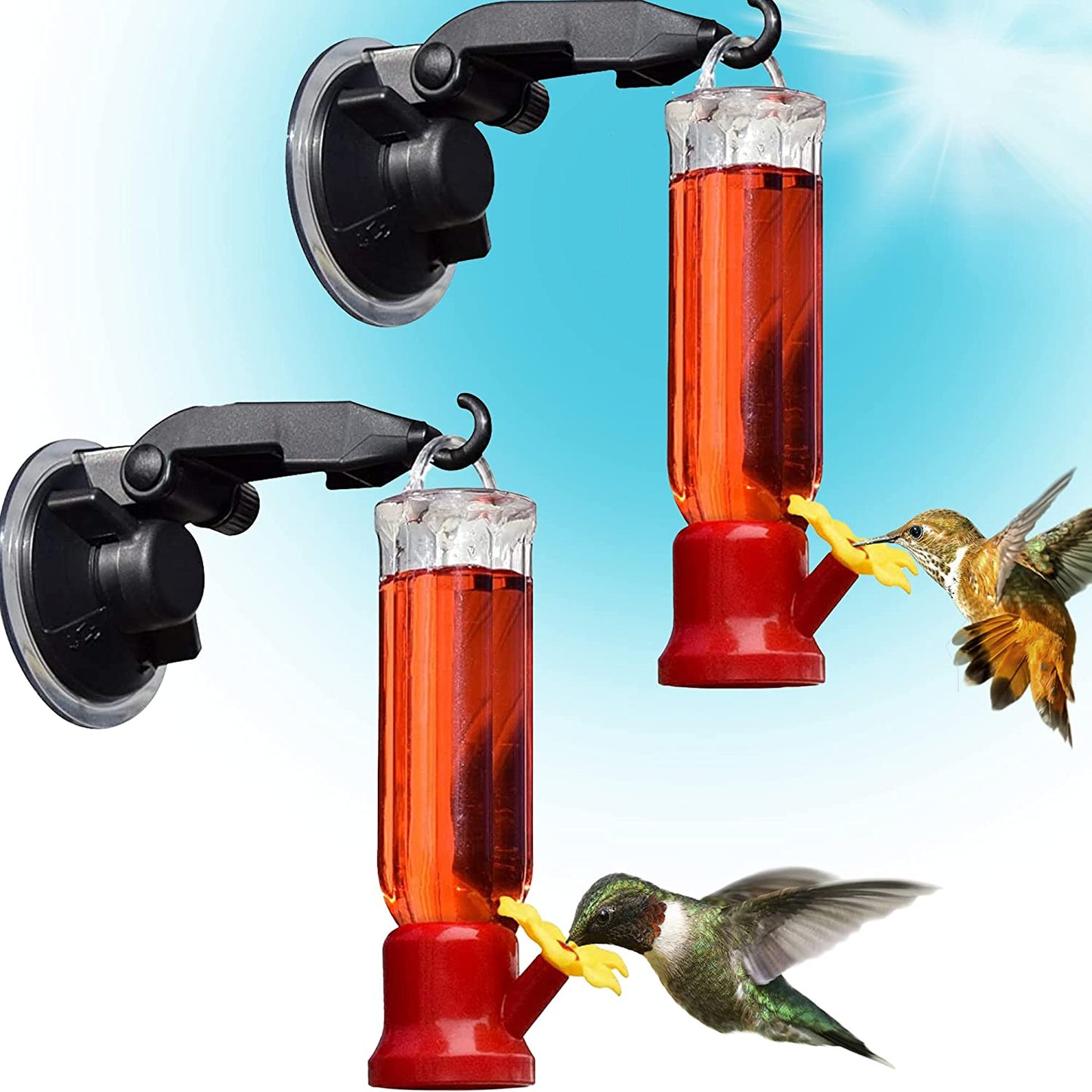 4 Pack Hummingbird Feeders for Outdoor Hanging