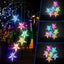  Large Star Solar Light, Solar Star Wind Chime Color Changing Waterproof Outdoor Solar Garden Decorative Lights for Walkway Pathway Backyard Christmas Decoration Parties (Large Star)