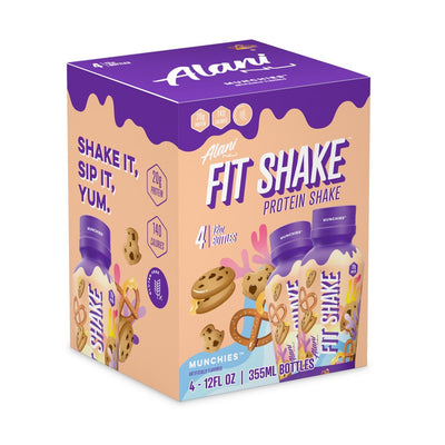 Alani Nu, Fit Shake, Protein Shake, Munchies, 20 Grams, 12Oz, 4 Pack