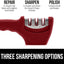 Gorilla Grip Easy to Use Knife Sharpener