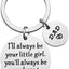 Father's Day Gift Dad Gift from Son for Birthday You Will Always Be My Hero Keychain Gift for Dad