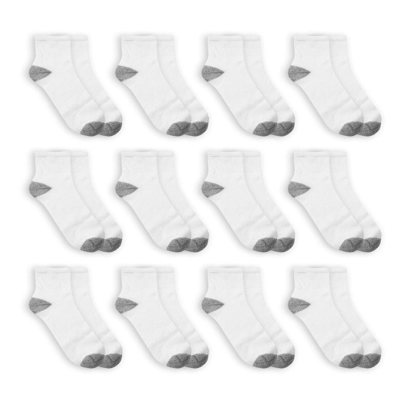 12 Pack Men's Ankle Socks 