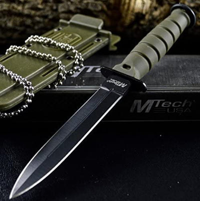 6" TACTICAL COMBAT NECK KNIFE Survival Hunting MILITARY BOWIE DAGGER Fixed Blade