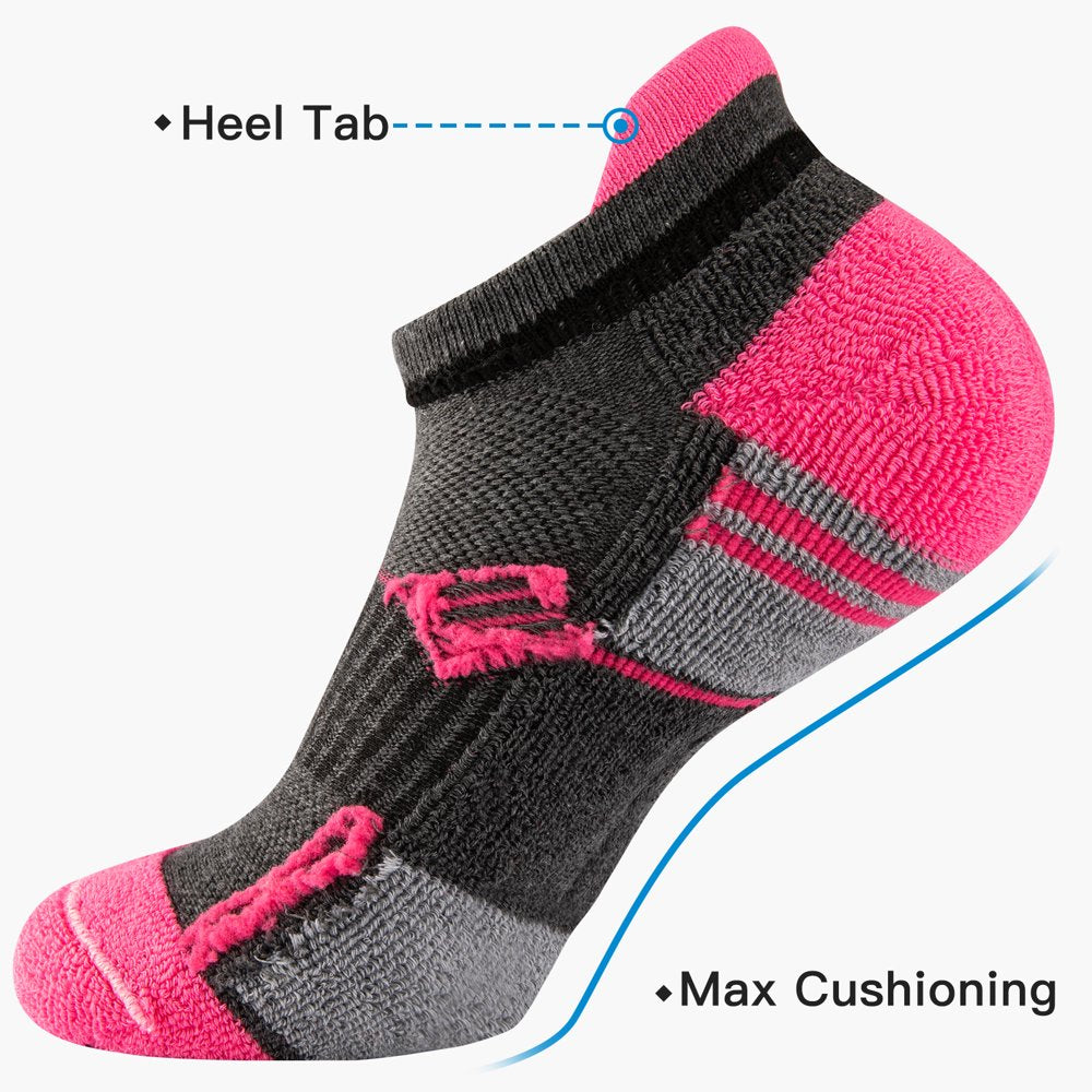  Womens Ankle Socks Performance Low Cut Athletic Socks 6 Pairs