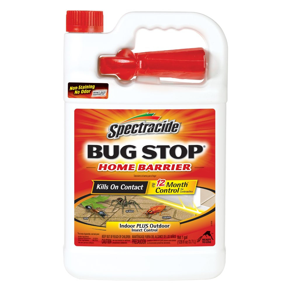 Spectracide Bug Stop Home Barrier, Ready-To-Use, Insect Killer, 1-Gal