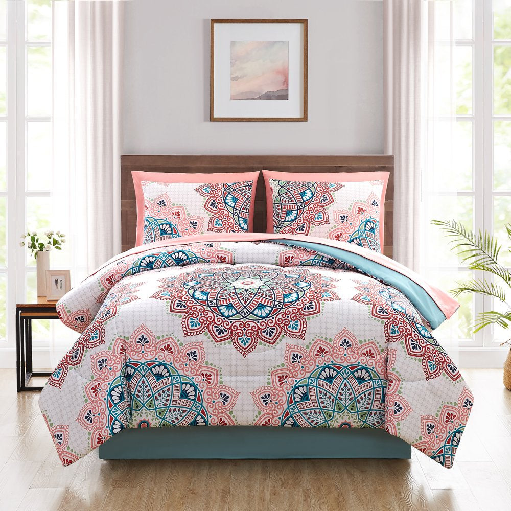 6 Piece Bed in a Bag Comforter Set with Sheets