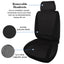 Premium Quality 5-Seat Auto Car Seat Covers Front Rear Head Rest Cover Protector Universal