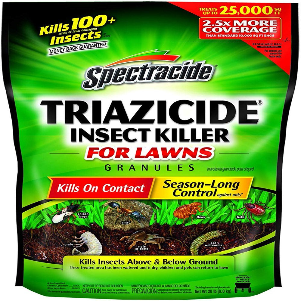 Spectracide Triazicide Insect Killer for Lawns Granules, 20 Pound