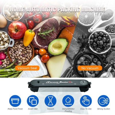 Food Saver Vacuum Sealer Machine - Moisture Proof Auto Food Sealer with 15 Vacuum Sealer Bags