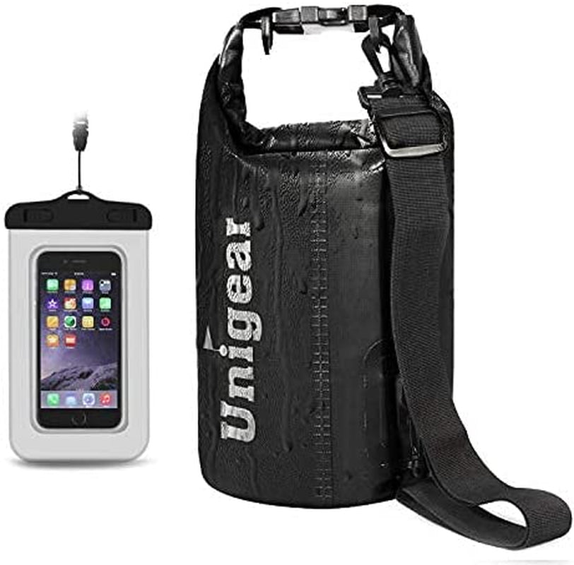 Dry Bag Waterproof, Floating and Lightweight Bags for Kayaking, Boating, Fishing, Swimming and Camping with Waterproof Phone Case