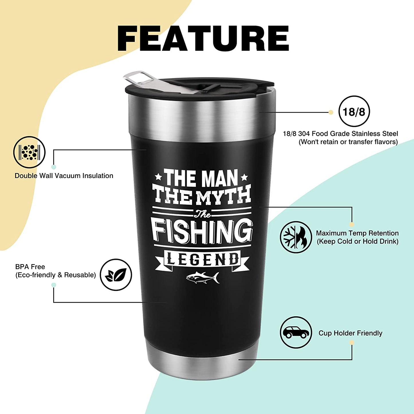  Stainless Steel Insulated Travel Mug