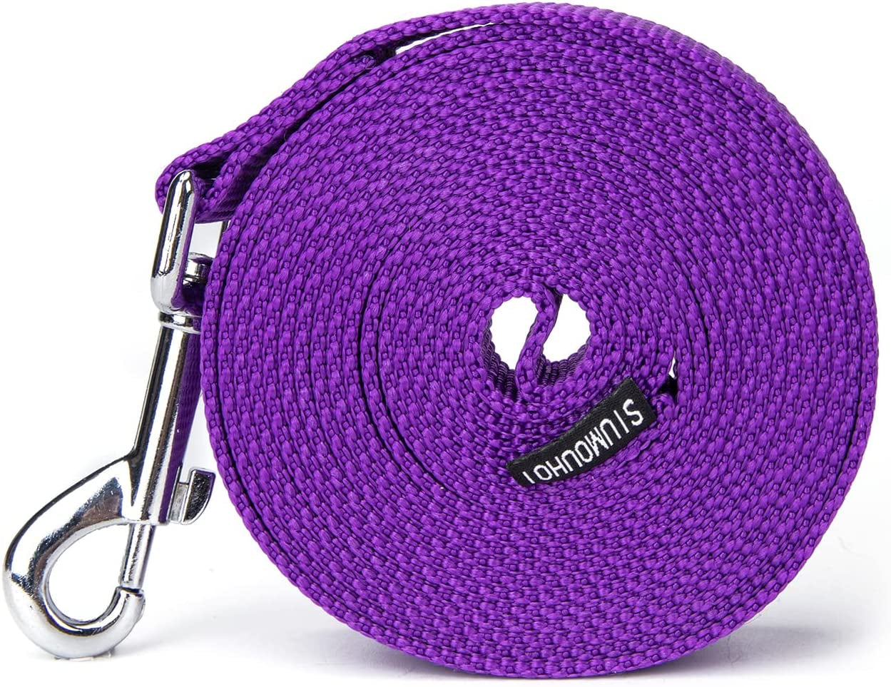 Siumouhoi Strong Durable Nylon Dog Training Leash, Traction Rope, 10 Feet Long, 1 Inch Wide, for Small and Medium Dog (10Feet, Purple)