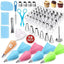 Piping Bags and Tips Set, 72 Pcs Cake Decorating Supplies Kit,Cake Decorating with 20 Frosting Bags, 42 Icing Tips Pastry, Cookie, Cupcake and Baking Supplies