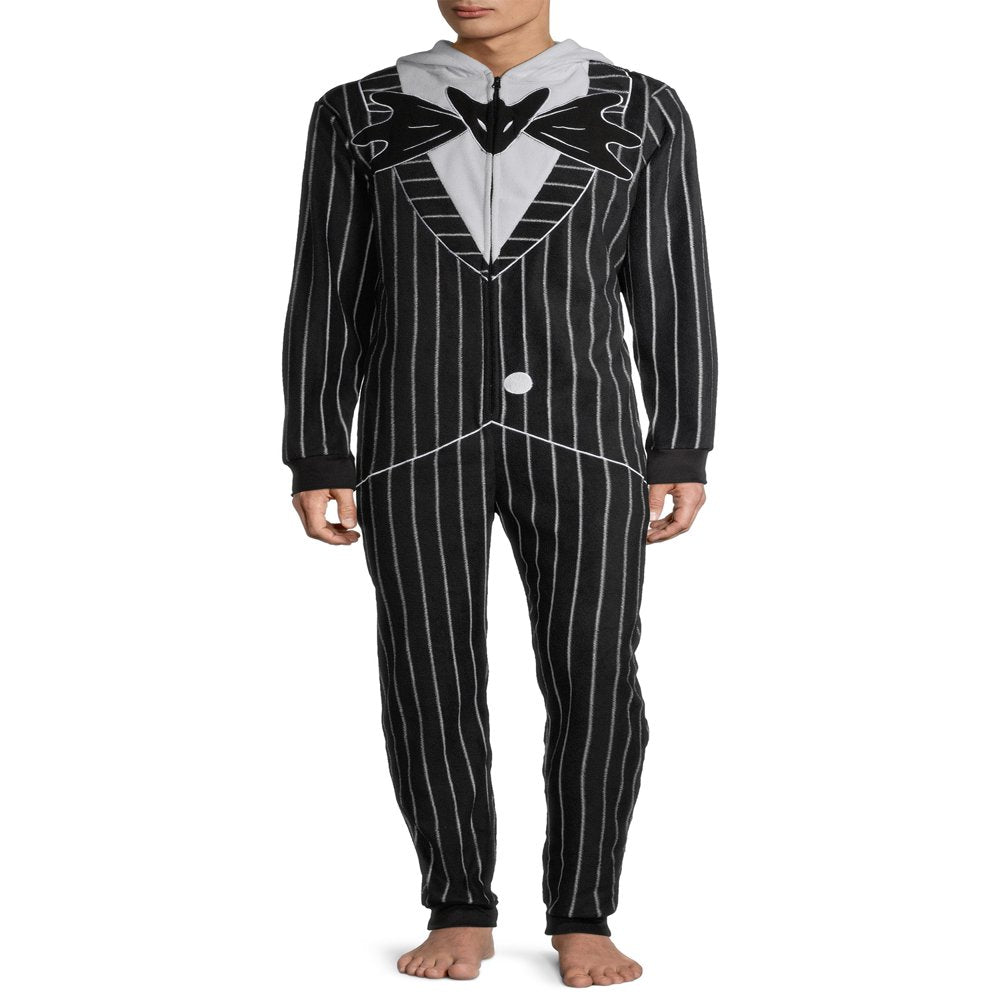 Disney, Adult Mens, Nightmare before Christmas Jack Pajamas Union Suit, Sizes S-XL