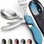 Orblue 4-in-1 Camping Utensils, 2-Pack - Portable Stainless Steel Spoon, Fork, Knife & Bottle Opener Combo Set - Travel, Backpacking Cutlery Multitool, Blue