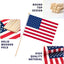 10 Pack US HandHeld Small Flag 8.2x5.5 inch (21x4cm) With 12 inch(30cm)Solid Wooden Pole for World Cup 2022,Party,Parade,Patriotic Activities,Home Decoration