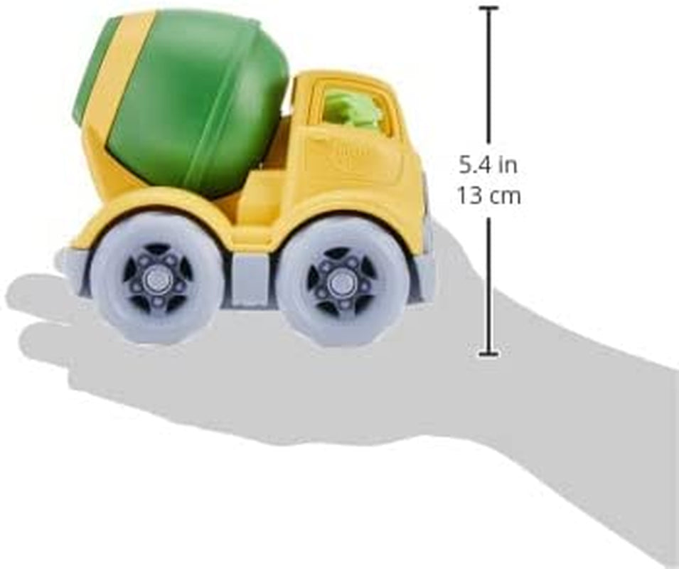 Green Toys Mixer Construction Truck Green/Yellow, 5.75X7.5X5.6
