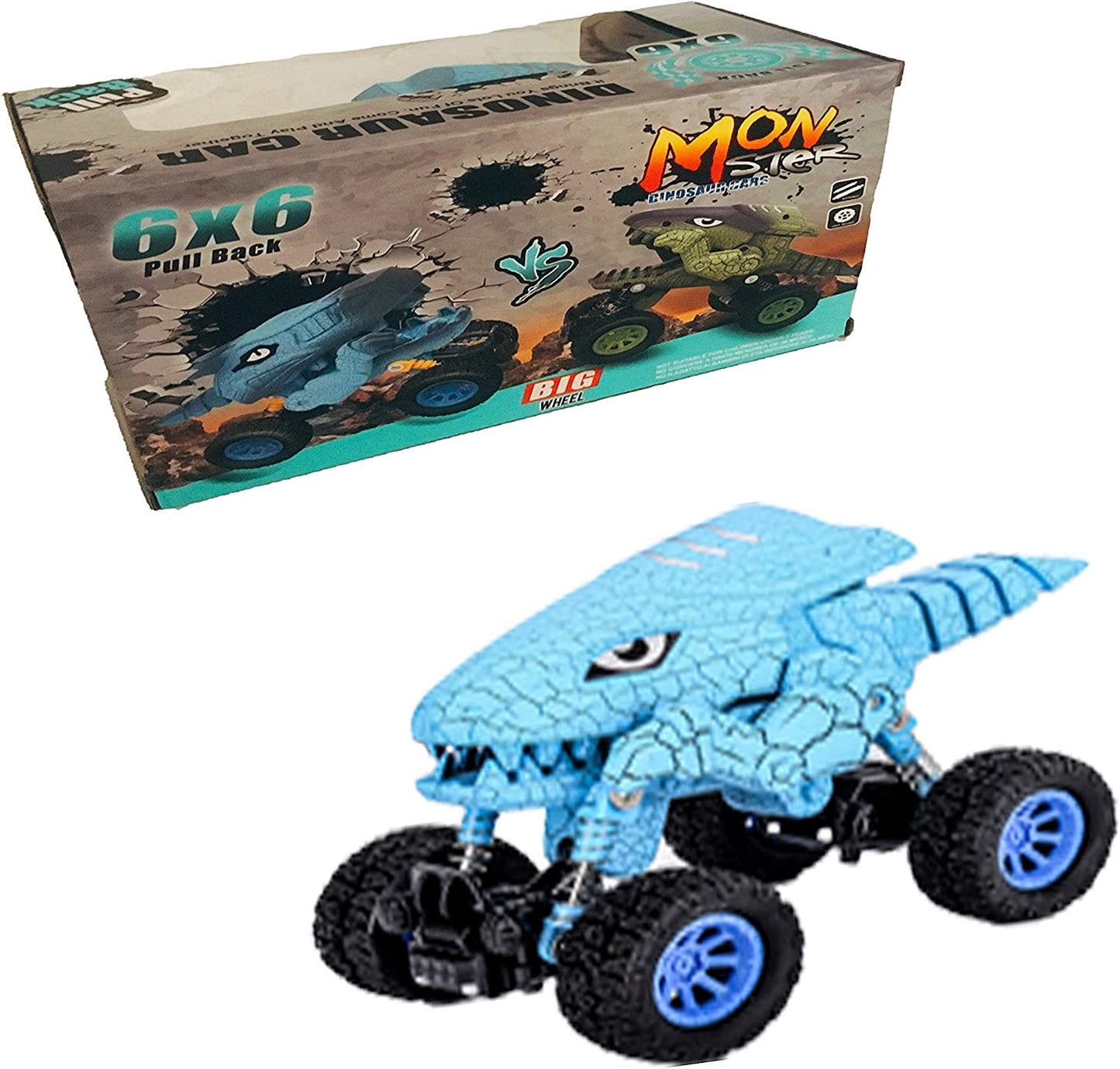 Dinosaur Monster Trucks for Boys, Toys for 2 3 4 5 Year Old Boy, Dinosaur Toys for Kids 3-5,Pull Back Car Toy for Toddle
