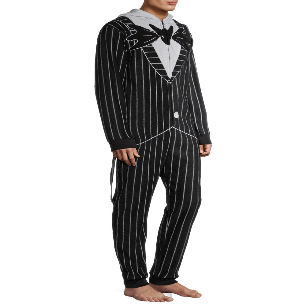 Disney, Adult Mens, Nightmare before Christmas Jack Pajamas Union Suit, Sizes S-XL