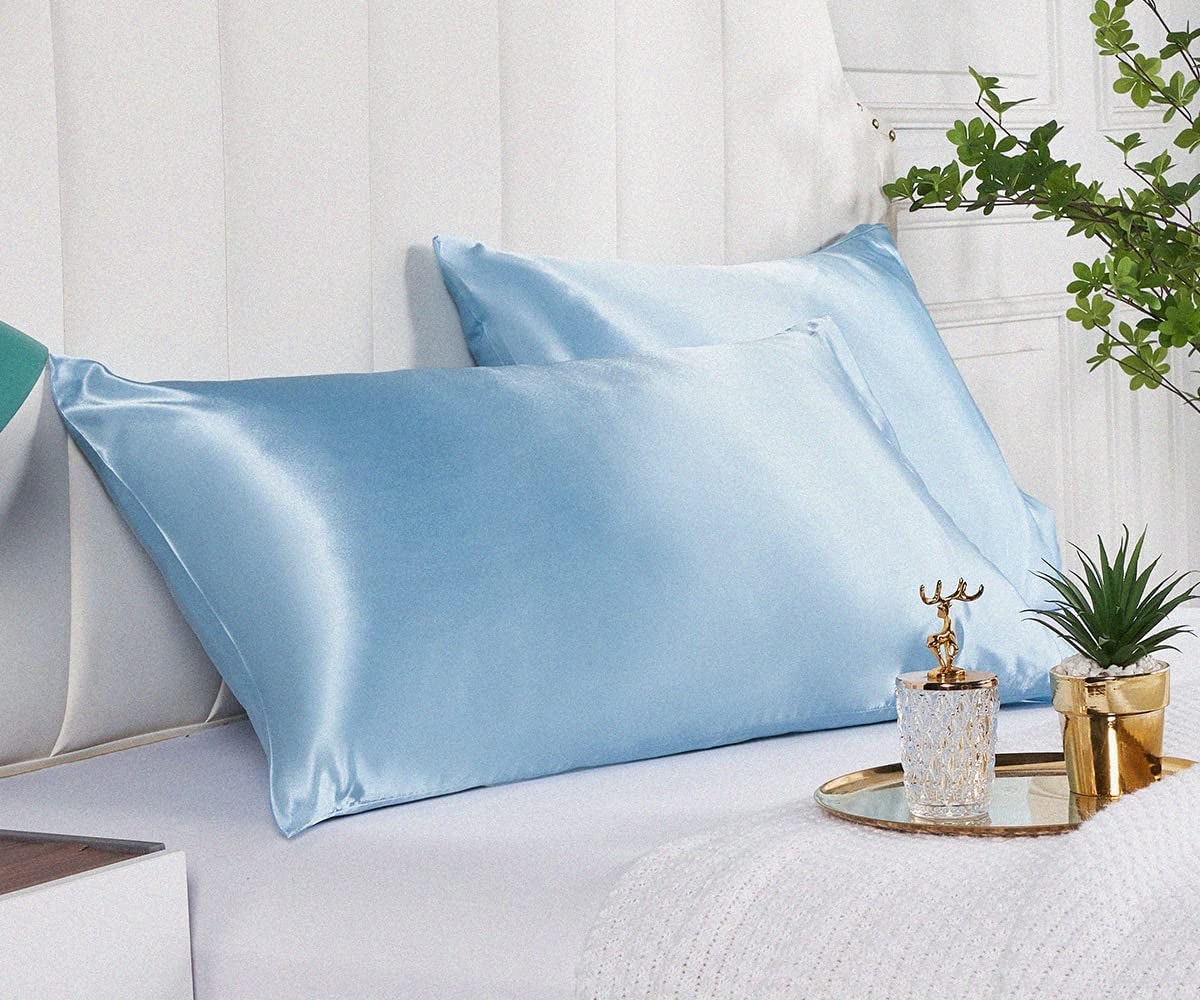 2 Pack Satin Silk Pillowcases for Hair and Skin