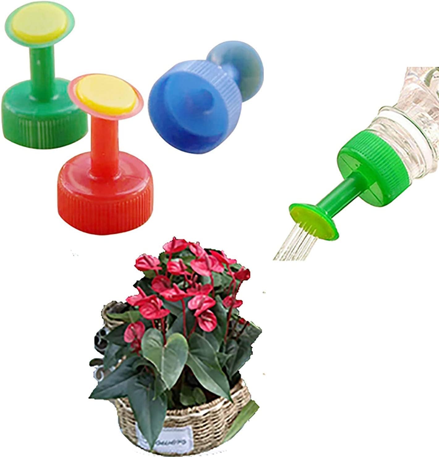  5 Pack Watering Can Coke Bottle Cap Watering Bottle Sprinkler Beverage Bottle Watering Nozzle Watering Plants Watering Pots Indoor Nursery Bonsai Watering Can Gardening Watering