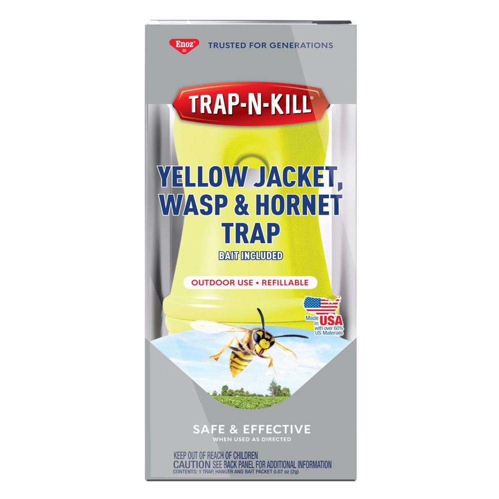 Trap N Kill Yellow Jacket Hornet and Wasp Trap with Bait