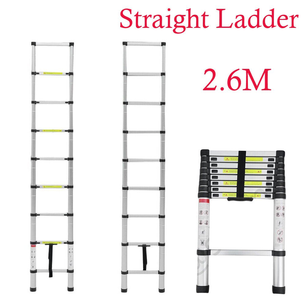 Aluminum Telescoping Ladder 8.5FT Extension Ladders for Home Collapsible Ladder