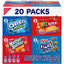 Nabisco Classic Mix Variety Pack, OREO Mini, CHIPS AHOY! Mini, Nutter Butter Bites, RITZ Bits Cheese, School Lunch Box Snacks, 20 - 1 Oz Snack Packs