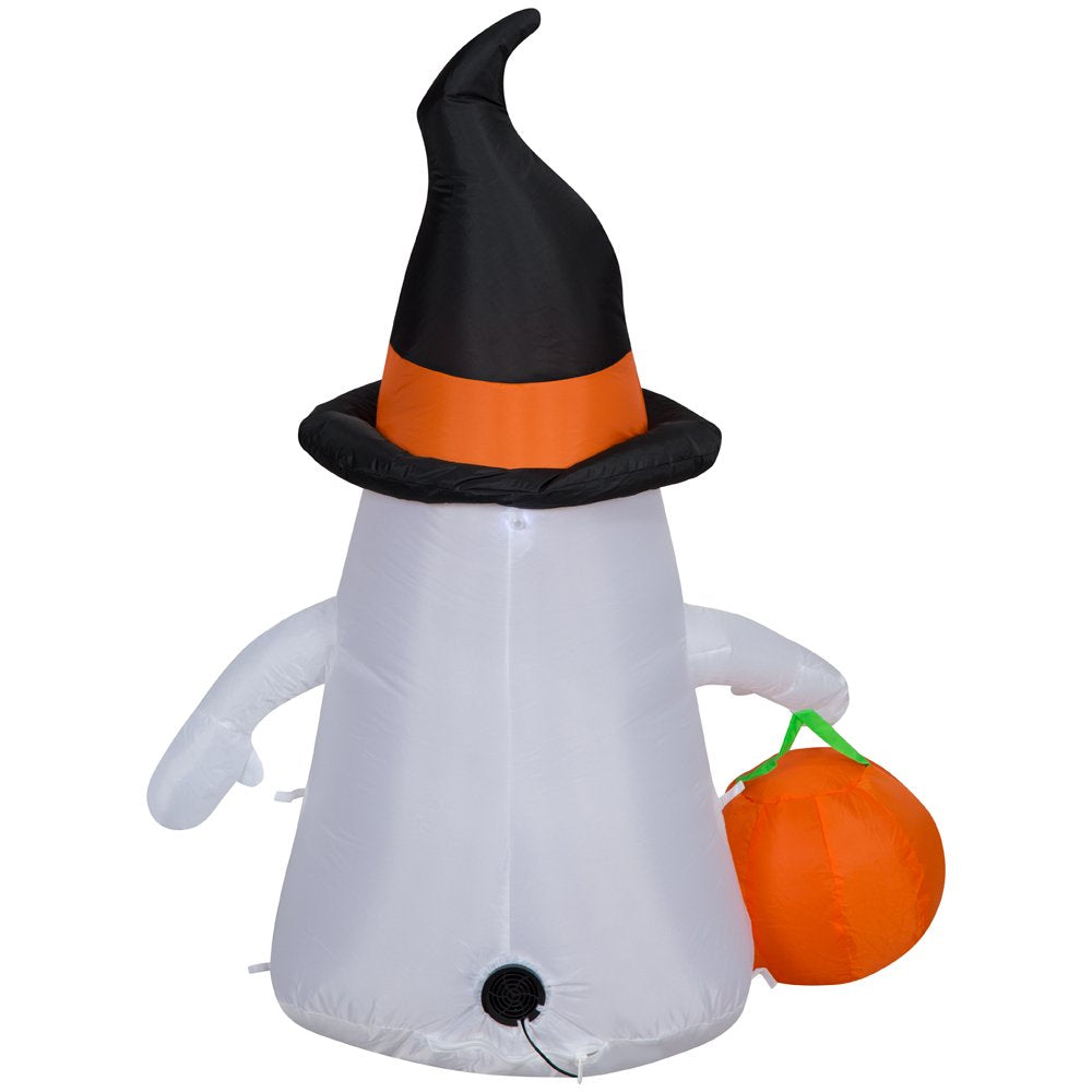Fall Airblown Inflatable Airblown Inflatables 3.5FT Tall Halloween Inflatable Cute Ghost with W ...