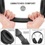 Wireless Bluetooth Headset, Head-Mounted Foldable Headset, Hi-Fi Stereo Bass Headphones, Soft Memory Protein Earmuffs, Built-In Mic, Suitable for Mobile Phones, Pcs, TVs (Black)