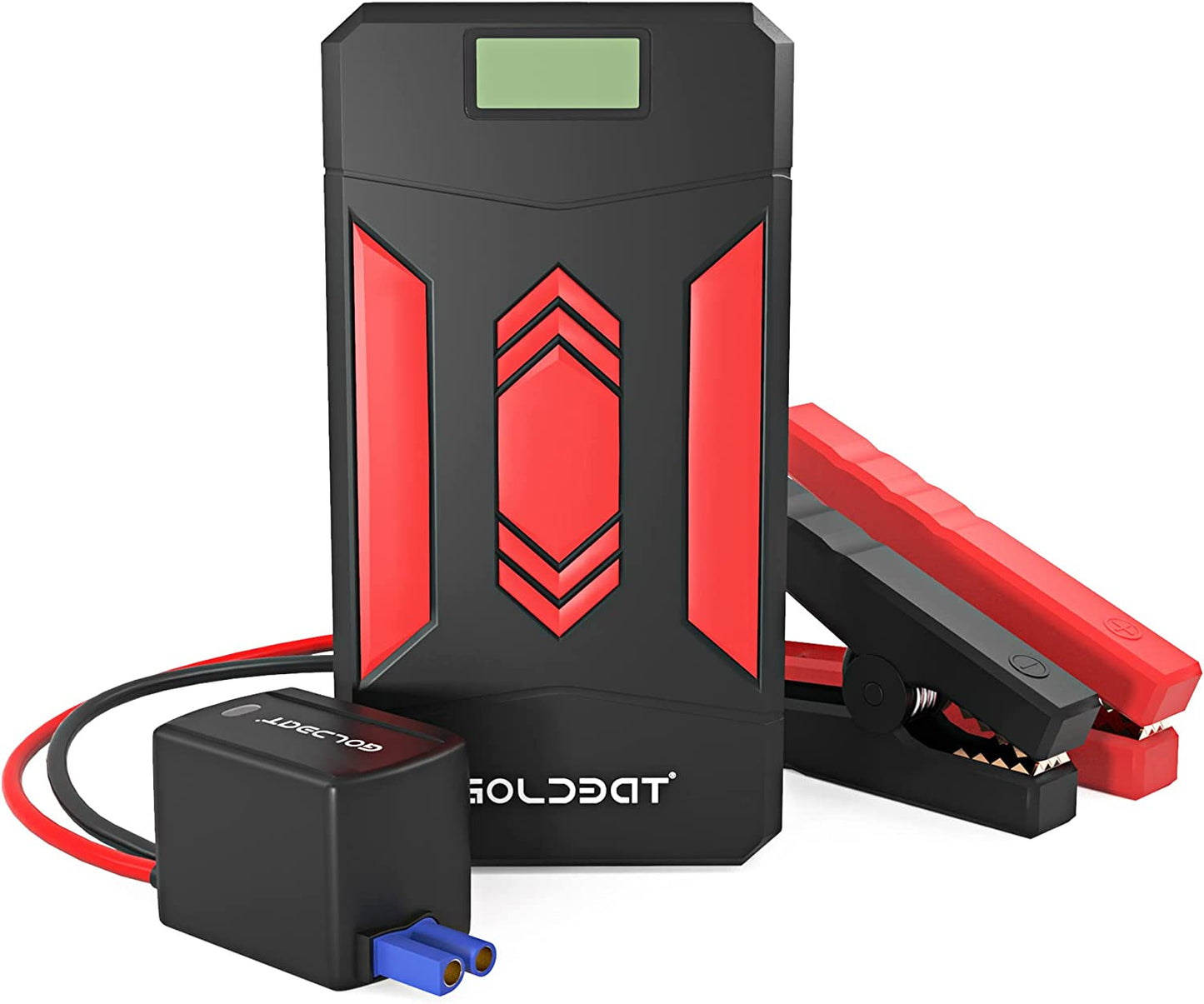 GOLDBAT 700A Peak 12V 8000mAh Car Jump Starter (Up to 4.0L Gas or 2.0L Diesel Engine) Portable Power Pack Auto Battery Booster with LED Light Gift Box Packaging (Black)