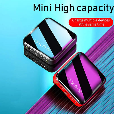 Power Bank 10000Mah Portable Charger LED Display Power Bank/W Two 5V/2.1A USB Output Ports and USB C/Type-C Fast Input, for Iphone, Samsung, Google, Airpods,Ipad, Tablet Etc Device Charging
