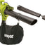 Sun Joe SBJ601E 10 Amp 215 Max MPH All-Purpose 2-Speed Electric Blower, Green