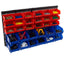  Wall-Mounted 30-Compartment Garage Storage Bins (Red/Blue)