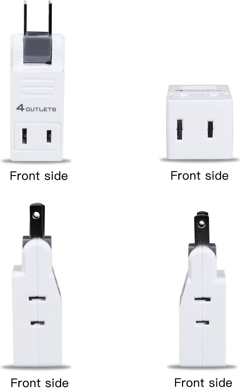 2 Prong Swivel Wall Adapter