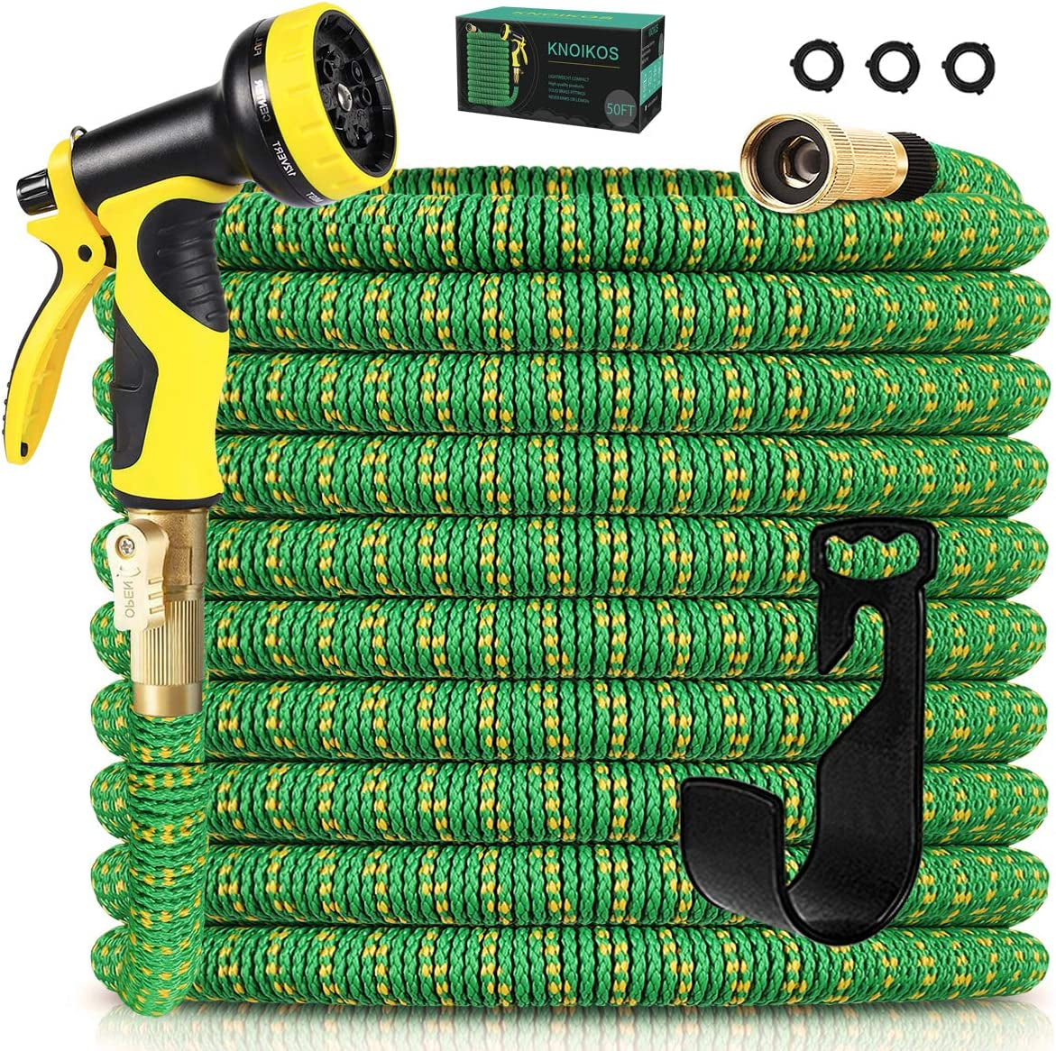 Expandable Garden Hose Expanding Water Hose with 10 Function Nozzle, Easy Storage Garden Water Hose