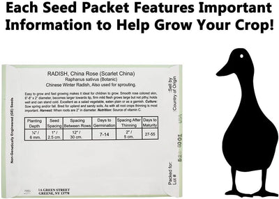 30 Packs of Vegetable Seeds Including 30 Varieties. Create a Deluxe Garden. All Seeds Are Heirloom, 100% Non-Gmo