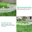 12-Panel White Picket Fence Plastic Edging - Garden Fence