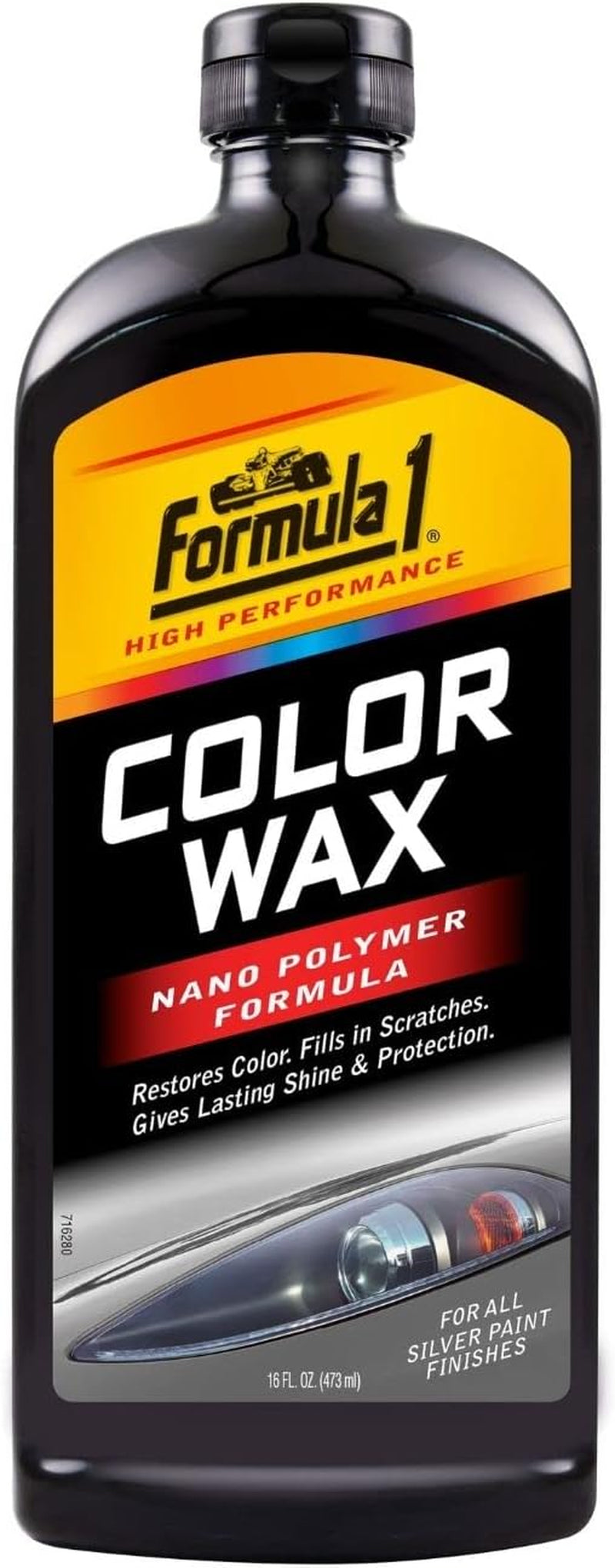 Formula 1 White Color Car Wax to Erase Car Scratches & Swirls, Restore & Protect White Colored Cars, UV-Stable Pigment Car Detailing Wax w/Polishing Compound Car Cleaning Supplies, 16 oz