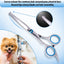 Roziahome Dog Grooming Scissors Kit with Safety round Tip Pet Grooming Scissors Kit-Straight & Thinning & Curved Pet Trimming Cutting Shears & Comb Set for Dog & Cat Grooming