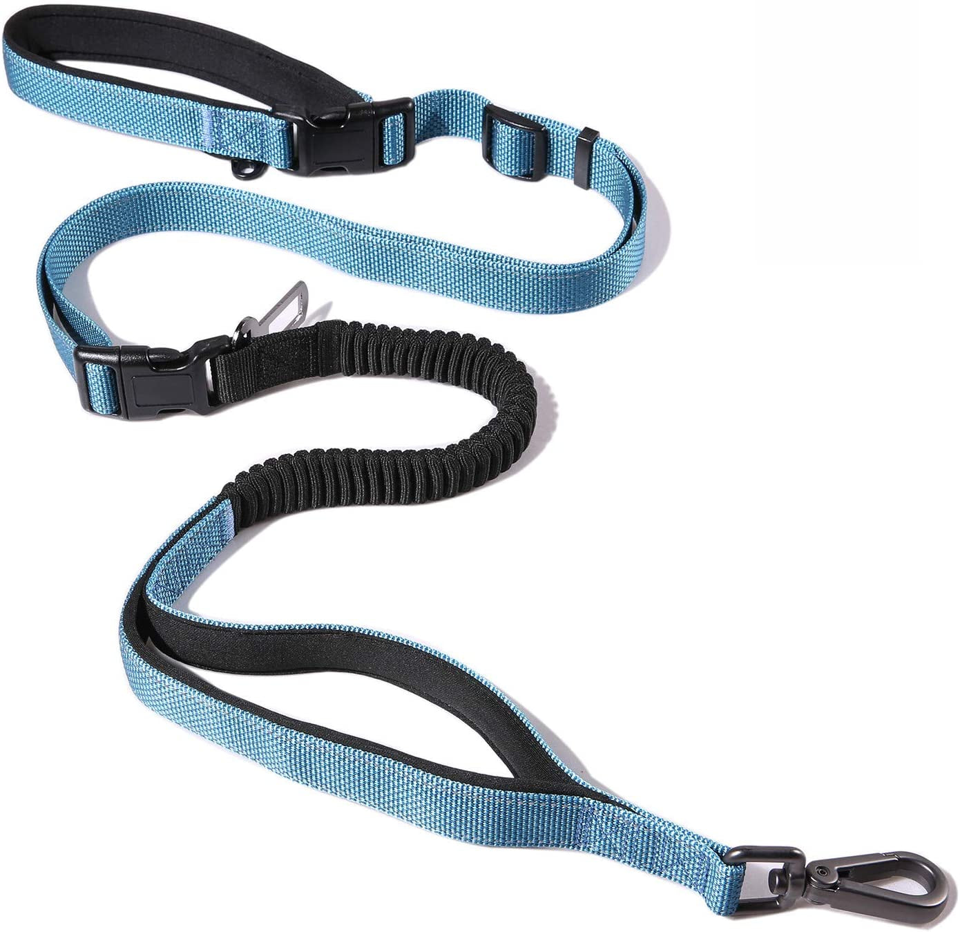  Heavy Duty Hands Free Dog Leash for Training, Hiking, Running or Jogging with Durable Bungee