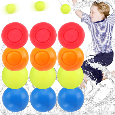 Reusable Water Balloons, Quick Fill Self Sealing Water Balloons, Magnetic Reusable Water Balloons, Refillable Water Bomb Splash Balls, Silicone Water Balloons for Pool Summer Party…