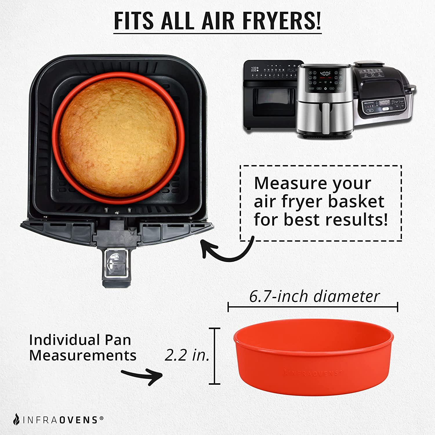 Air Fryer Silicone Cake Pans for Baking