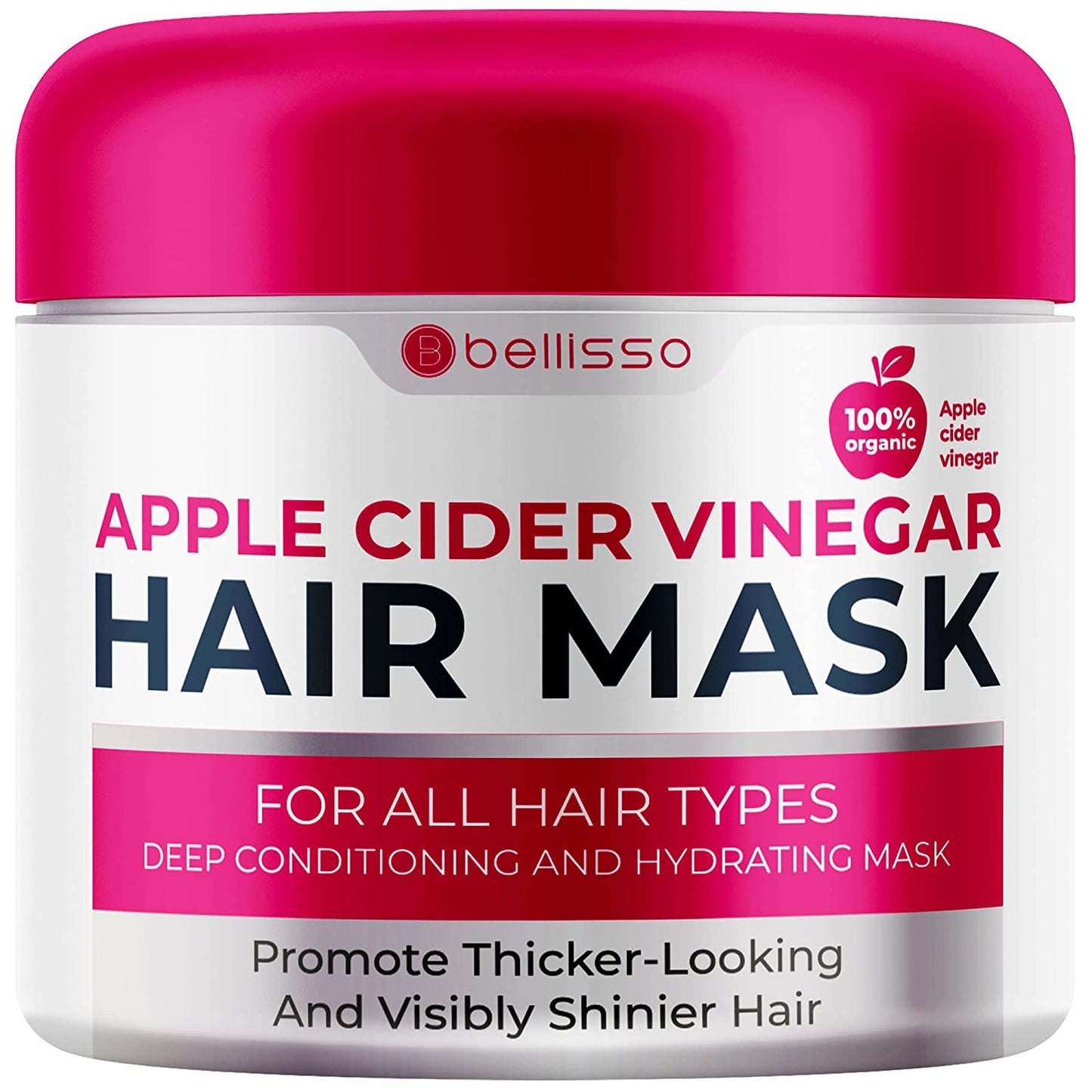  ​Apple Cider Vinegar Hair Conditioner Mask - Deep Treatment ​with​ Argan Oil ​for​ Dry Damaged Hair - Split End Moisturizer, Hydrating Conditioning Product