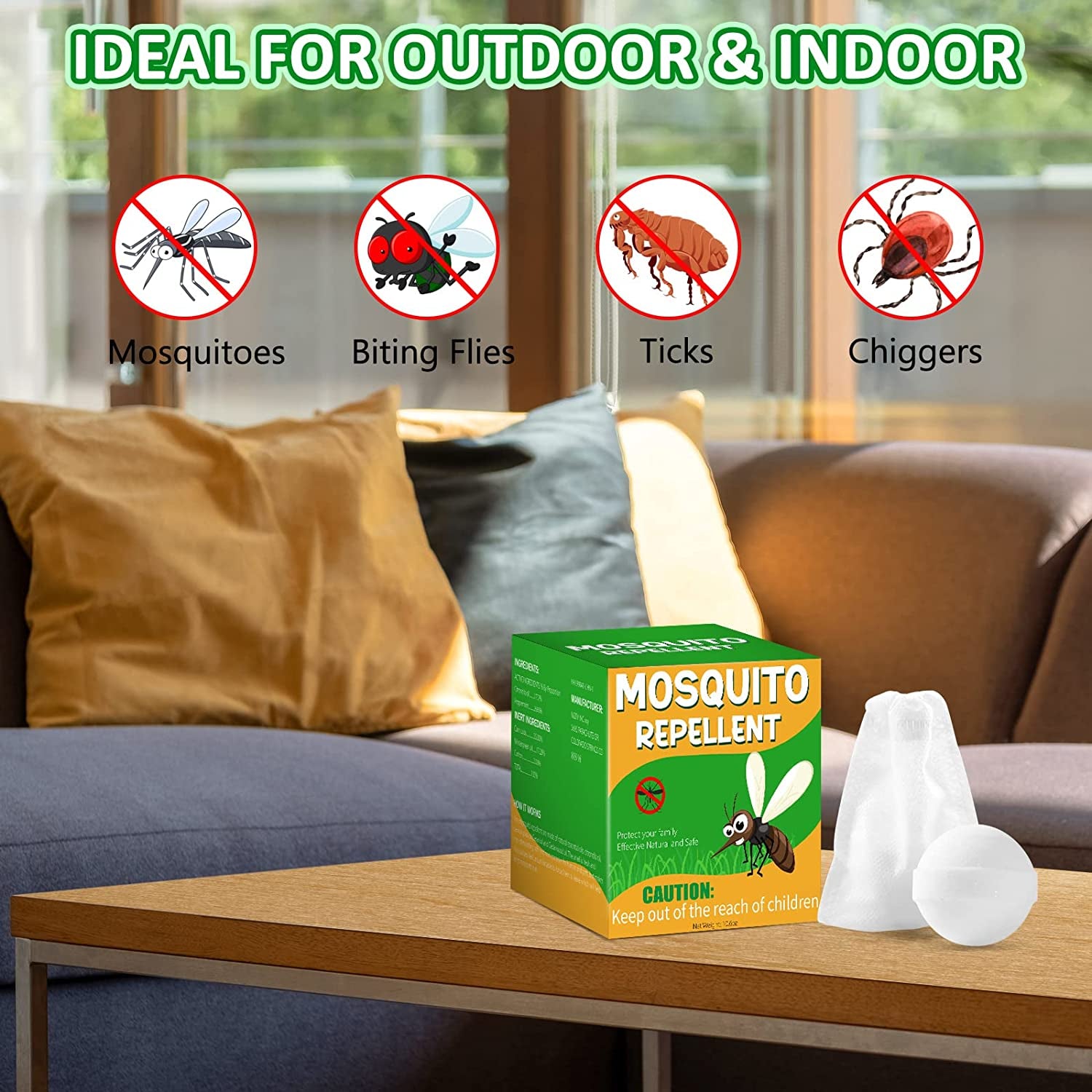 12 Pack Mosquito Repellent, Keep Mosquito Away for Outdoor Patio Home Travel Camping Yard, Powerful Mosquito Barrier