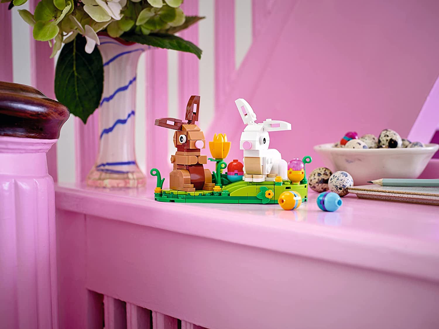 LEGO Easter Rabbits Display