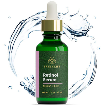 Tree of Life Firming Retinol Serum with Hydrating Hyaluronic Acid for Wrinkles