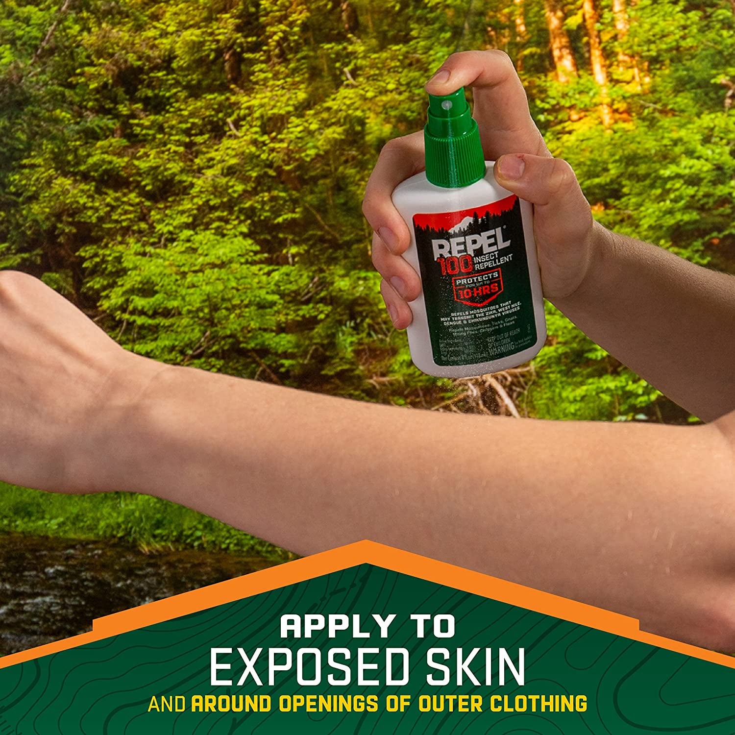 Repel 100 Insect Repellent, Pump Spray, 4-Fluid Ounces, 10-Hour Protection