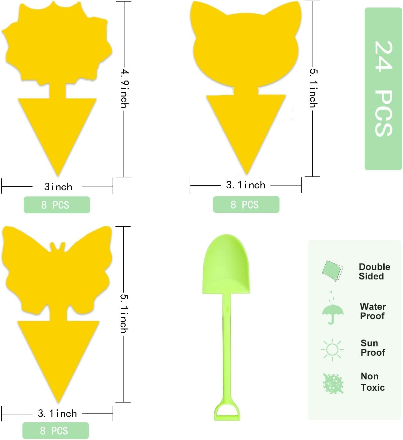 Enposmre 24 Pack Fruit Fly Traps for Indoors