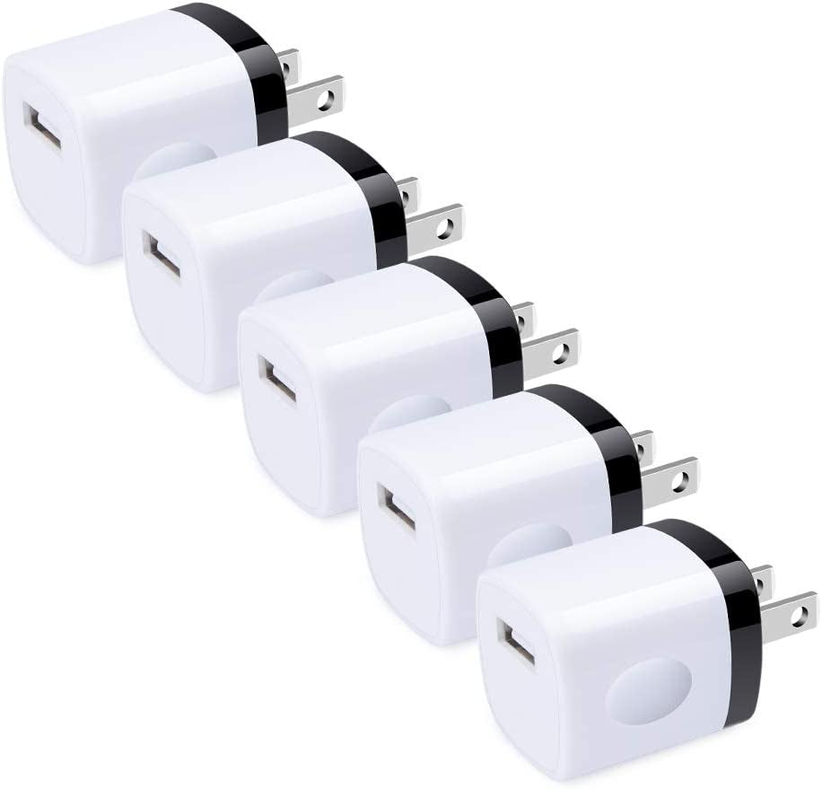 5Pack Wall Charger Cube